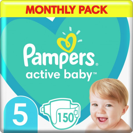 Pampers Active Baby 5 Diapers, 11-16 kg, 150 pcs.