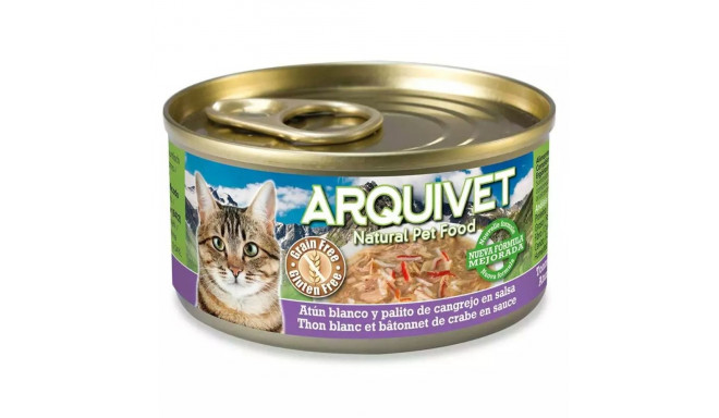 ARQUIVET Valge Tuunikala ja Krabipulgad - märg kassitoit - purk - 80 g