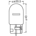 12V 21W WY21W kollane wx3x16d 2tk