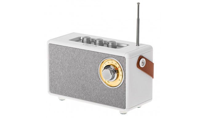 CR 1902 valge FM-raadio bluetoothiga USB-C