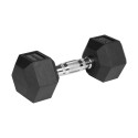 Hantle żeliwne gumowane HEX 2x9kg , REBEL ACTIVE