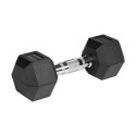 Hantle żeliwne gumowane HEX 2x6kg , REBEL ACTIVE