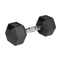 Hantle żeliwne gumowane HEX 2x10kg , REBEL ACTIVE