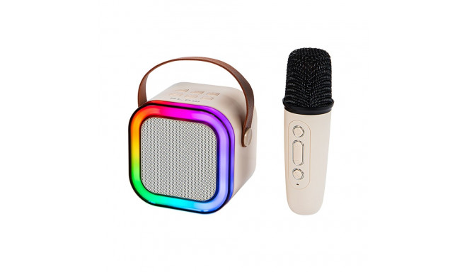 30-359# Bluetooth karaoke kõlar RGB 1 mikrofon