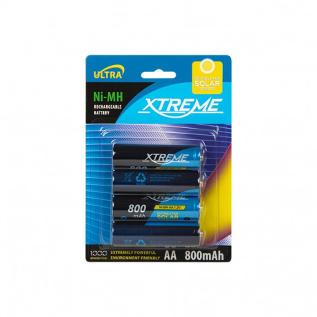 82-606# Akumulator r6 ni-mh aa 800mah xtreme do lamp solarnych 4szt.