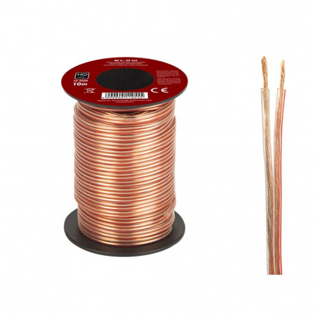 73-350# kõlarikaabel 2x0,22mm läbipaistev 10m