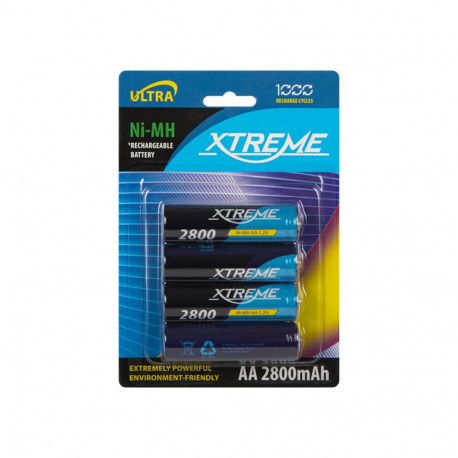 Xtreme laetavad akud 82-601# R6 Ni-MH AA 2800mAh 4tk
