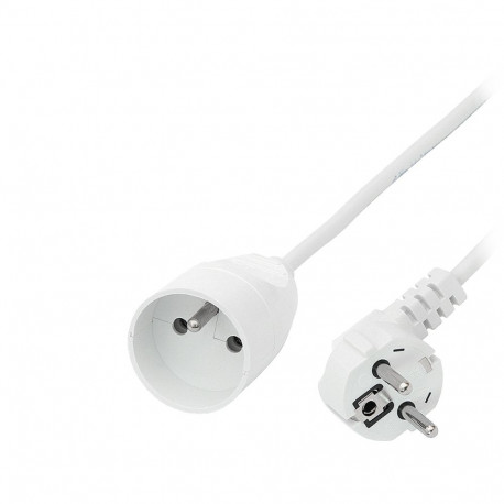 9837# Przedłużacz sieciowy ps-171 1-gniazdo z uziemieniem 1,5m biały 3x1mm