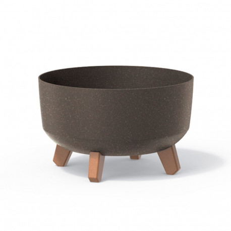 Gracia lillepott Low Eco Wood DGRL300LW, kohvipruun eco