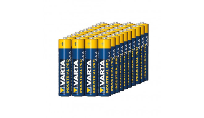 40x Varta Industrial R-03 LR3 AAA 1,5V alkaalne patarei (folia4)