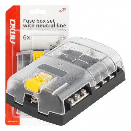 Sulgurkarp negatiivse siiniga kruviklemmidega 6-pesaline amio-03833