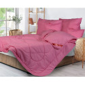 Kołdra całoroczna, mikrofibra różowa pikowana niciowo 140 x 200 cm