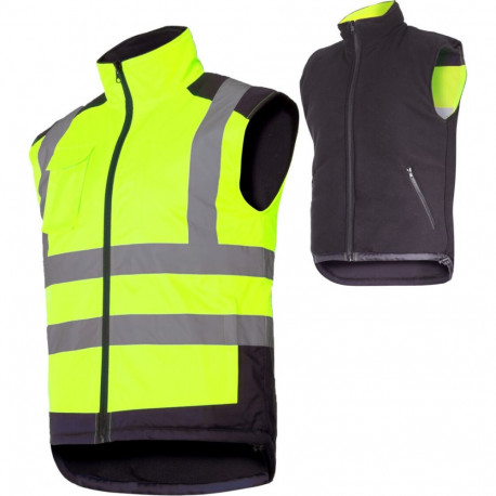 Kamizelka ostrzegawcza dwustronna, żółta, "3xl", ce, lahti