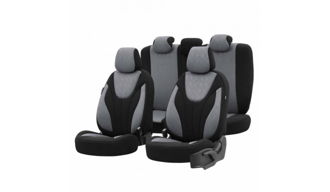 Komplekt autoistmekatteid otom ruby 1202 hall/must 3-lukuga