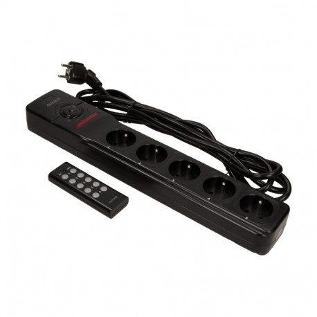 "juhtmevabalt juhitav 5-pesaline pikendusjuhe, kaabel 3x1,5mm², pikkus 3m"