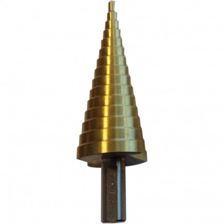 Wiertło stopniowe do metalu hss tin 4.0-30.0 mm proline