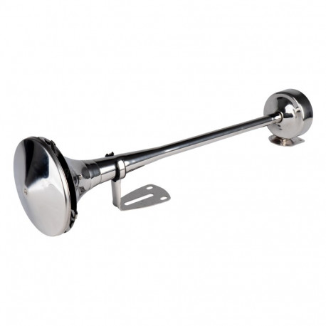 Klakson fanfara sygnał dźwiękowy chrom 520 mm 12v 24v hightone amio-04077