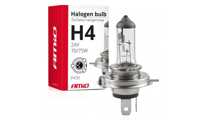 Halogeenpirn H4 24V 70/75W UV filter (E4) AMiO-01267