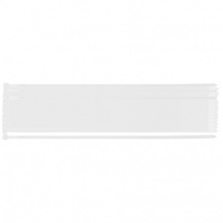 Opaski zaciskowe EXTREME 9.0 x 450 mm, białe, 50 szt.