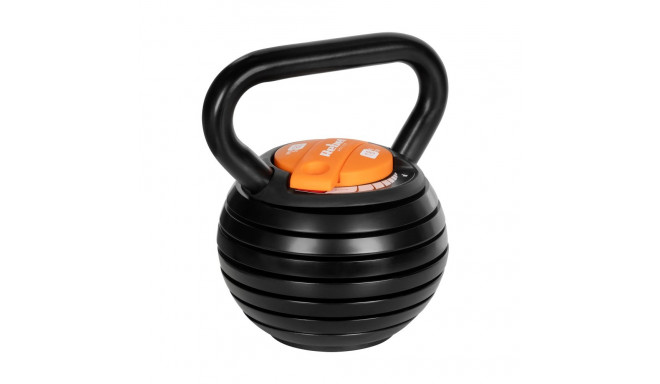 Kettlebell żeliwny automatyczny regulowany 18 kg REBEL ACTIVE