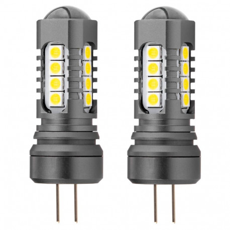 Amio-02803 led-pirnid 3030 18smd canbus hp24w 12V 24V, valge