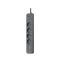 Listwa zasilająca antyprzepięciowa TRACER Power Line+ mobile ready 1.5 m (4 gniazda + 3x USB A, 5V 2