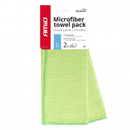 mikrokiud vahvel-lapp akendele peeglitele 40x30 cm 2 tk amio-03734