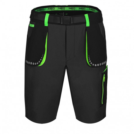 Krótkie spodenki PREMIUM, 4 way stretch, czarne, rozmiar XXL