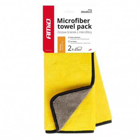 mikrokiud kuivatusrätik autole 30x40 cm 2 tk amio-03755