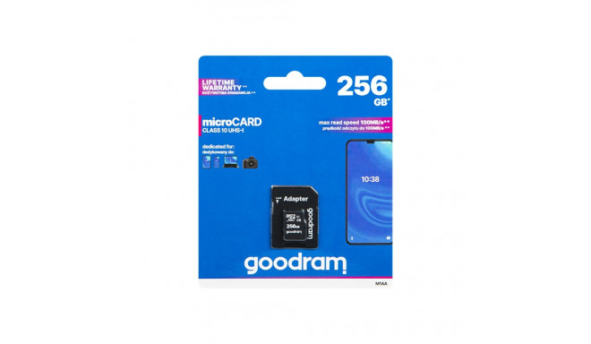 66-280# Karta microsdxc 256gb+adapter sd cl10 goodram uhs-i