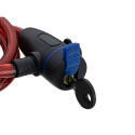 64-002# Blokada rowerowa 1m+2 kluczyki mix kolor