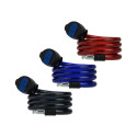 64-002# Blokada rowerowa 1m+2 kluczyki mix kolor