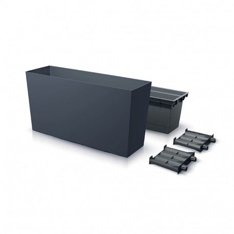 Doniczka URBI CASE MIDDLE DUC800M - antracytowy