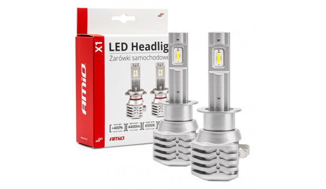 Autode LED-pirnid X1 seeria H1 6500K Canbus AMiO-02963