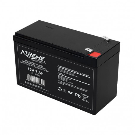 82-211# Akumulator żelowy 12v 7ah xtreme 153x95x67_6,5
