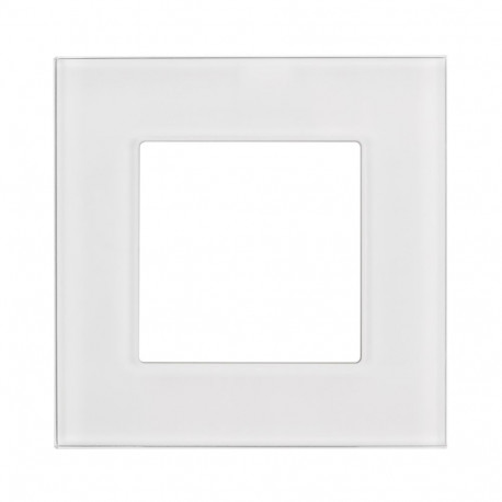 Szklana ramka Maclean, üksik, valge, 86x86mm, MCE730W