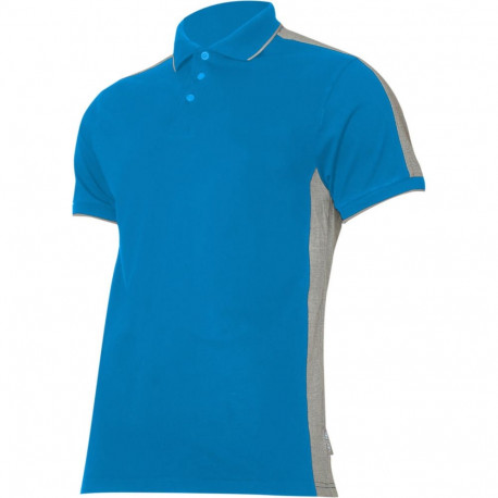 Koszulka polo 190g/m2, niebiesko-szara, "3xl", ce, lahti