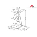 Uchwyt głośnikowy do kolumn Maclean, kpl 2 szt, MC-553