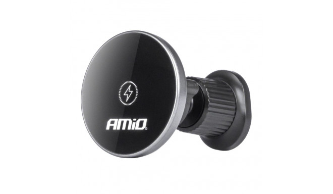 Uchwyt do samochodu na telefon z ładowarką indukcyjną do kratki my mag 15w amio-03773