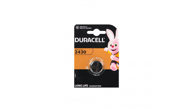 82-646# Liitium-patarei 3V CR2430 Duracell blisterpakendis 1tk (2 tk.)