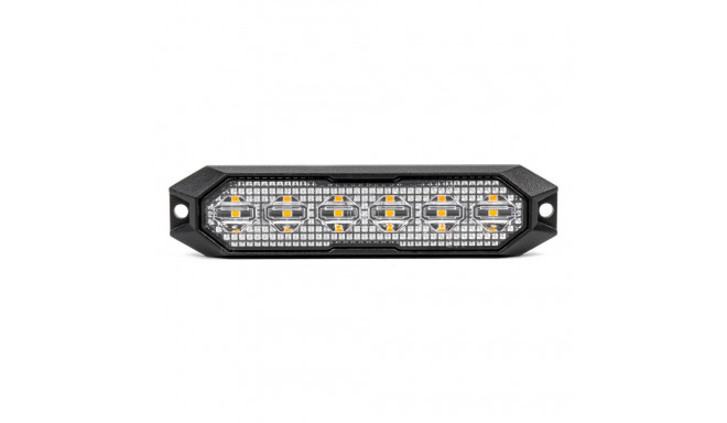 Lame hoiatus vilkur 6x3w led r65 r10 12v 24v amio-03930