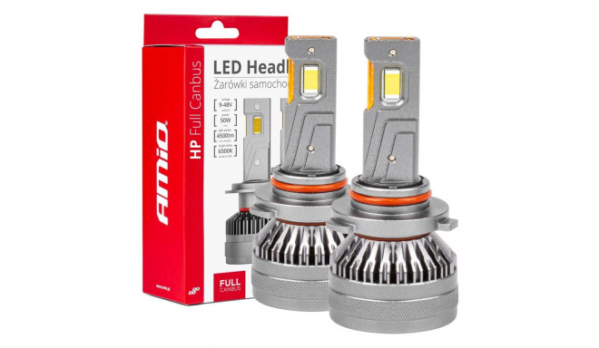 Autode LED-pirnid HP Full Canbus seeria HB3 9005/HIR1 9011/H10 6500K AMiO-03678