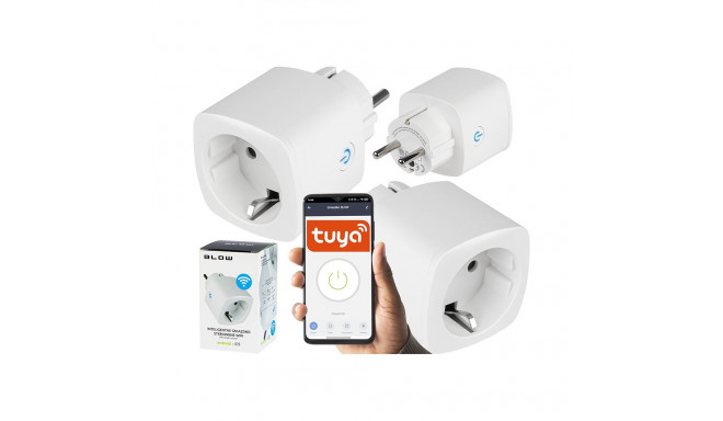 72-075# Nutikas wifi kaudu juhitav pistikupesa tuya v3 valge