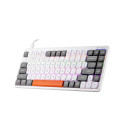 Klawiatura mechaniczna Tracer FINA 84 White/Grey (Outemu Red Switch)