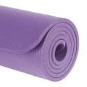 Mata gimnastyczna do ćwiczeń joga, pilates, fitness, 183x61cm, grubość 1cm, materiał NBR, fioletowa,