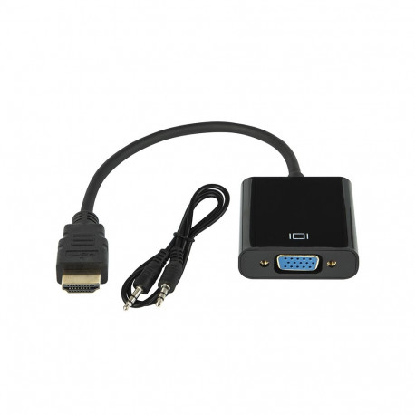 92-129# hdmi pistik-vga pesa+3,5 mm pesa+kaabel