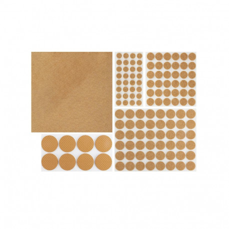 69-025# vildist mööblialused 125 tk segu pruunid