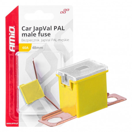 Bezpiecznik samochodowy japval pal męski 48mm 60a amio-03421