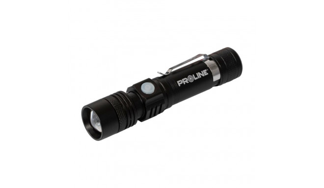 Latarka alu. usb-c, 260 lm, zoom, 3 tryby świecenia, proline