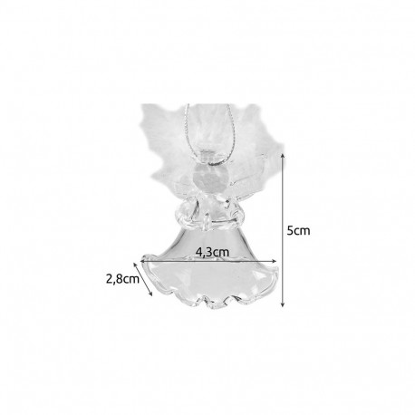 Bombki przezroczyste- aniołki 6szt. Ruhhy 22497